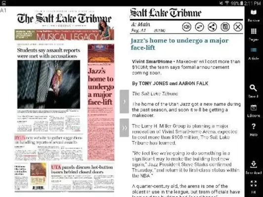 Salt Lake Tribune E Replica android App screenshot 1